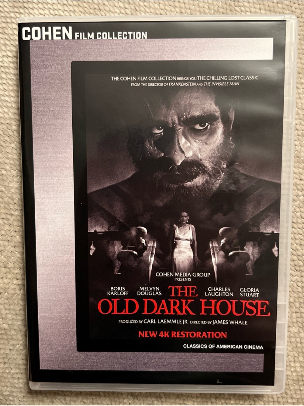 The Old Dark House DVD 4k Restoration Cohen Film Collection not rated 1932 2017